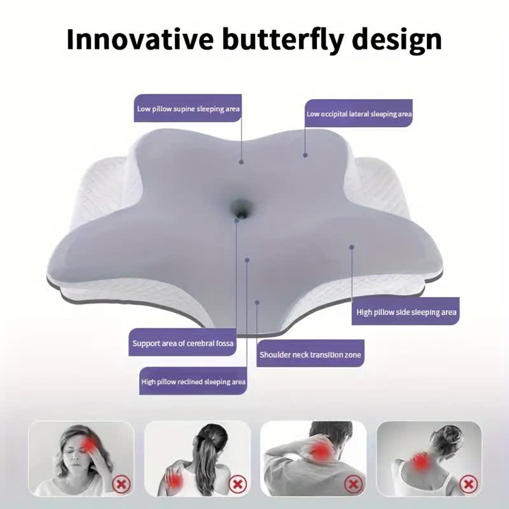 Traagschuimkussens Vlindervorm - Anti Snore Contour Pillow recensie en prijs