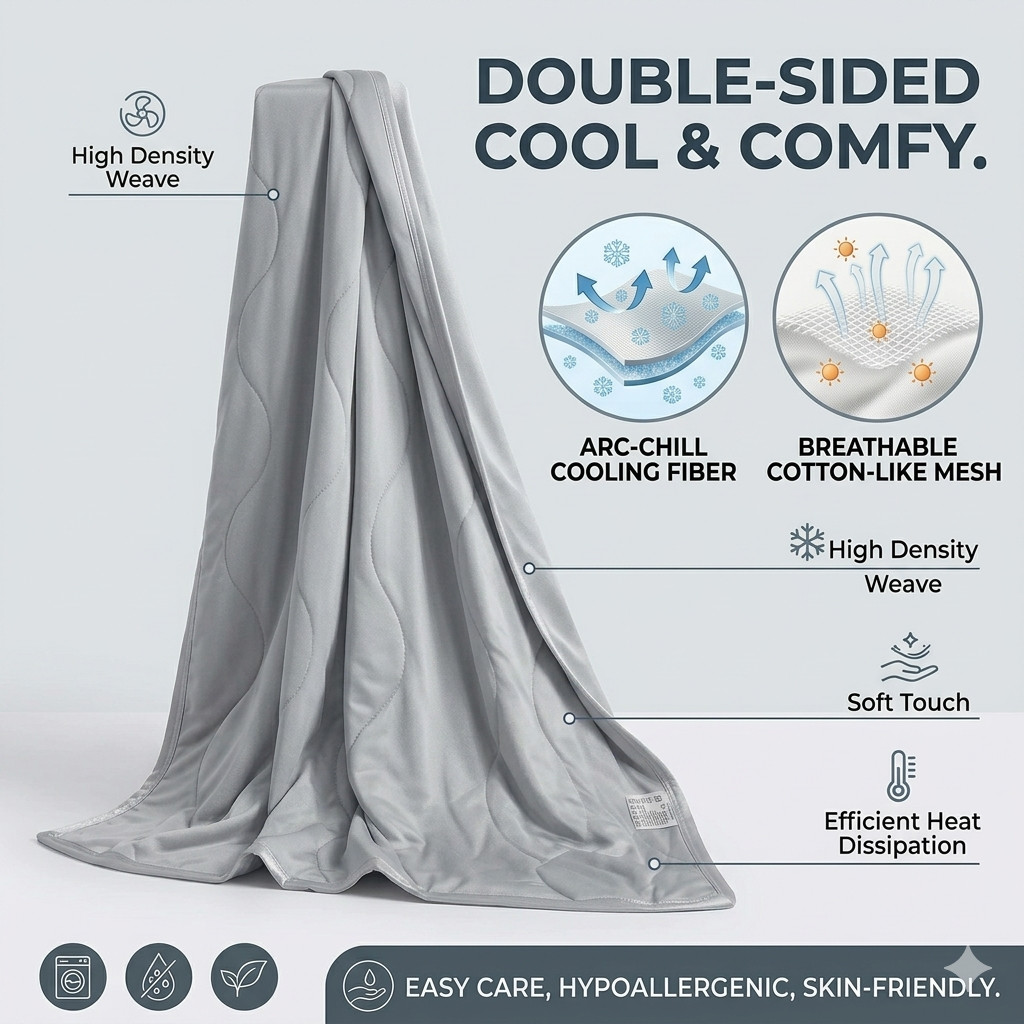 Lichtgewicht, ademende, verkoe - Cooling Blanket Hot Sleepers recensie en prijs