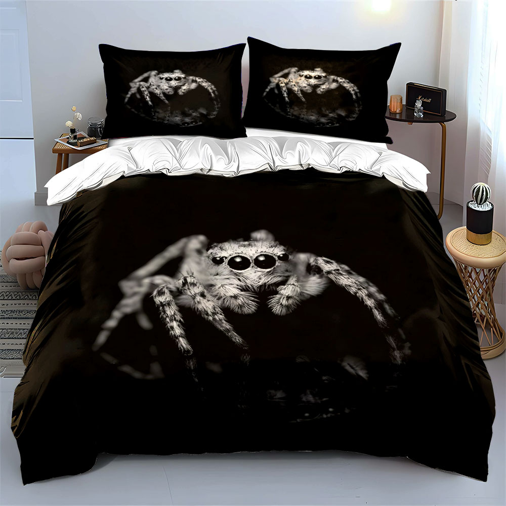 Jumping Spider Zwart-wit donke - Duvet Cover Sets With Zipper recensie en prijs