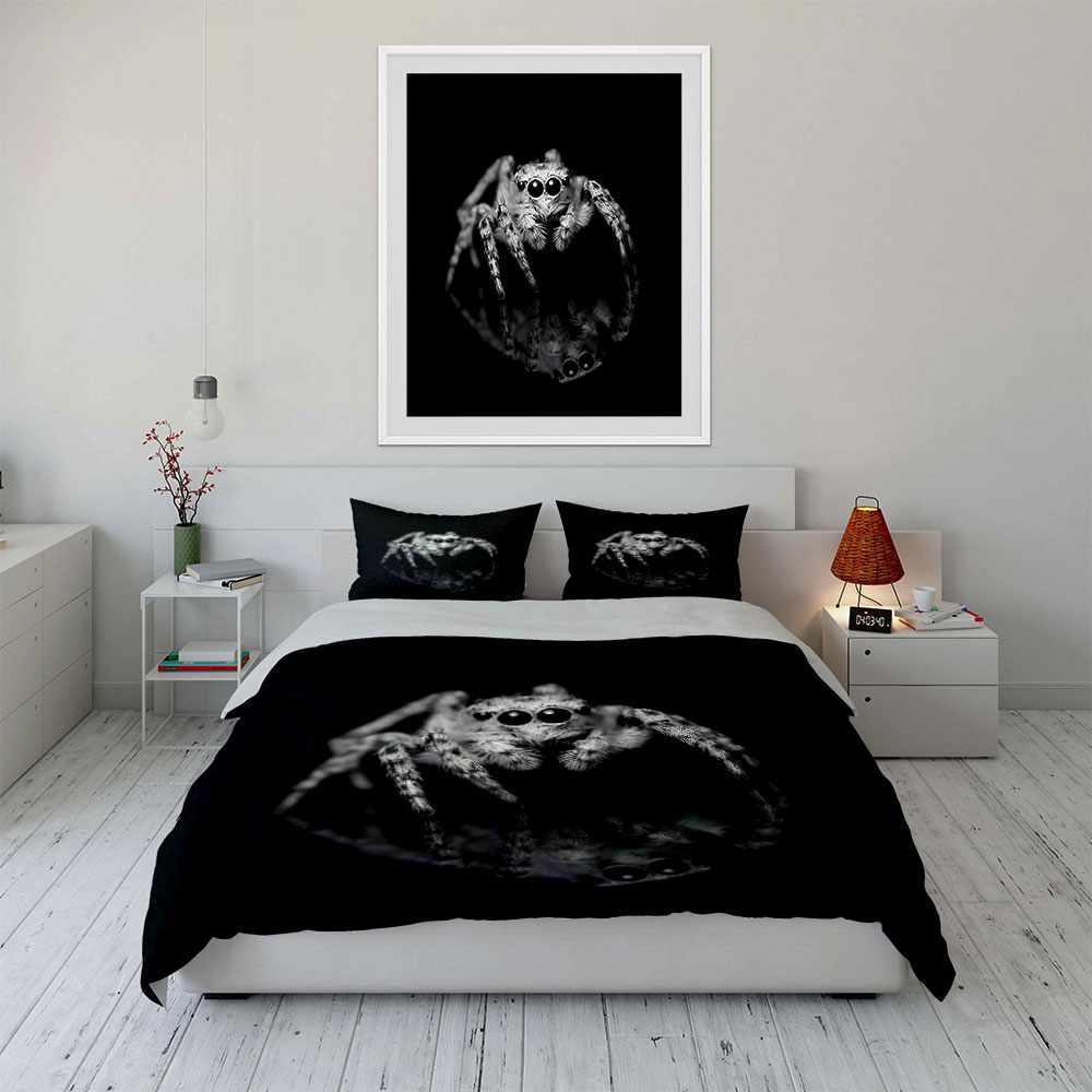 Jumping Spider Zwart-wit donke - Duvet Cover Sets With Zipper recensie en prijs